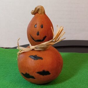 Ceramic Three Bat's Smiling Gourd Countrycore kitsch Halloween